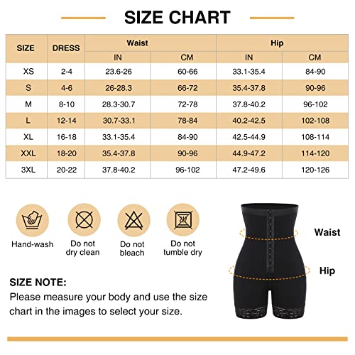 Feelingirl Shapewear For Women Tummy Control Body Shaper Fajas Colombianas Shorts Butt Lifter Thigh Slimmer Black M #TOP4