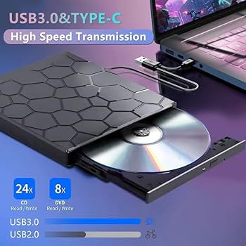 Amazon.com: VAIYI External CD/DVD Drive for Laptop, Portable