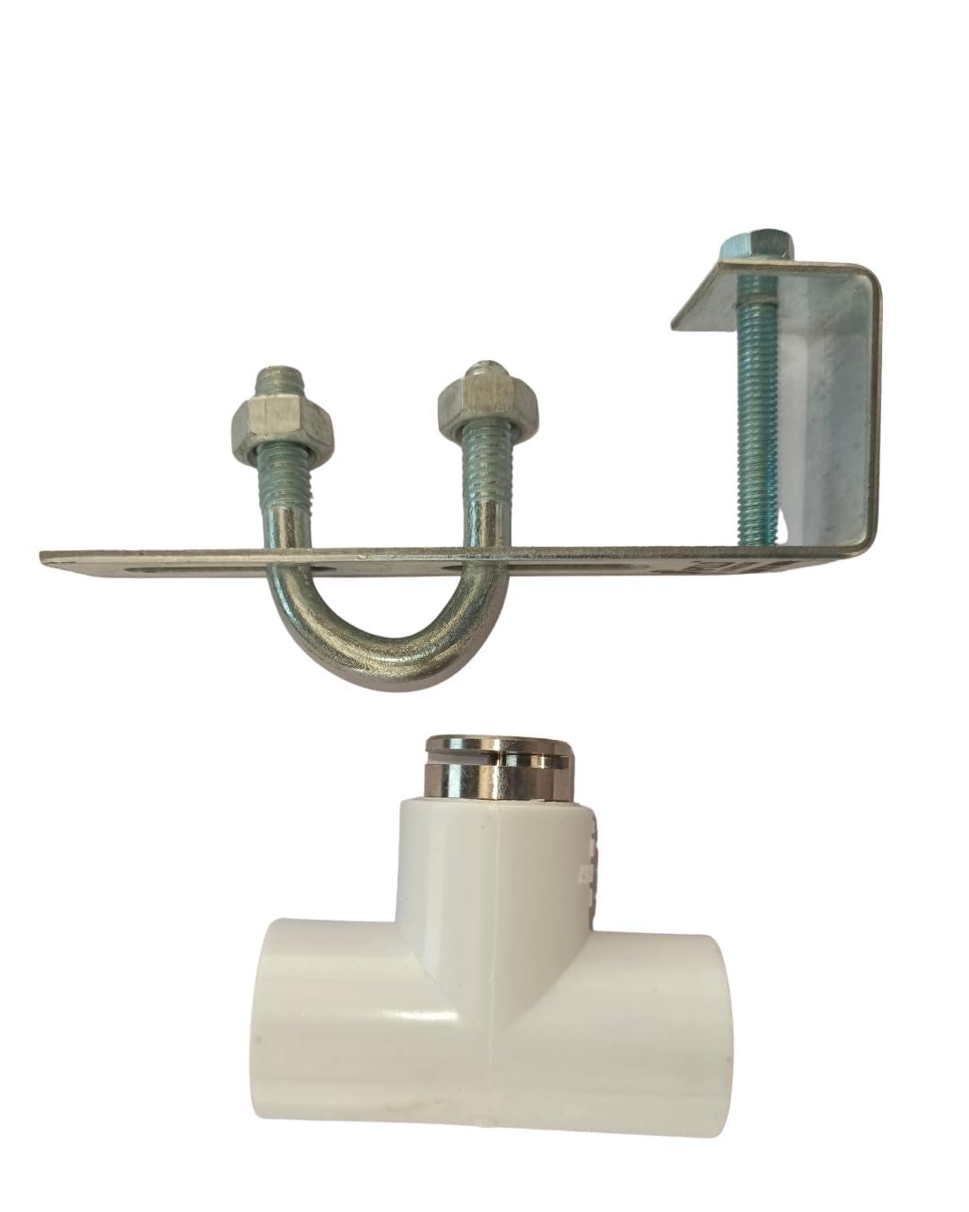 Sprinkle, Clamp & T Combo of 1 piece Each Apollo Engineering AetherWash SS304 Stainless Steel Solar Panel Cleaning Sprinkler – 4–7 LPM Flow, 1/2" UPVC Threaded T, and gelvenize clamp. 1 Each piece-image-31