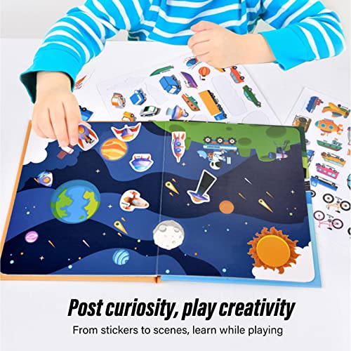 Animal Sticker Book, Kids Stickers Sticker Books Enlightenment Seamless Coling Improve Hand Eye Coor