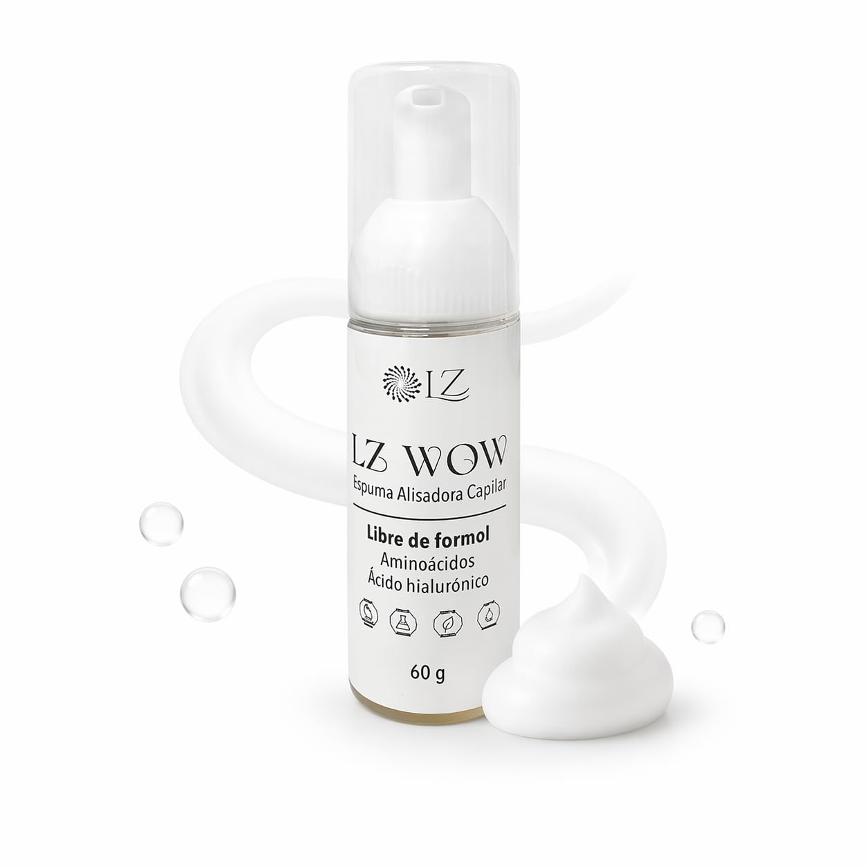 Amazon.com: LZ WOW Hair Straightening Foam – Formaldehyde‑Free