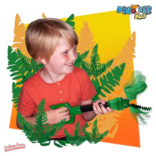 Pincher Pals - T-Rex von Deluxebase. Extra großes Greifzangen Spielzeug für Kinder. Spaßiges Greifzangenspielzeug, das perfekte Dinosaurier Geschenk!