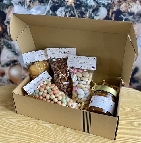 CHOCOLAT DE NOEL - COFFRET HAUT 5 SPECIALITES DE CHOCOLAT ARTISANAL - COFFRET CADEAU - COFFRET GOURMAND - BOITE DE CHOCOLAT - 870G
