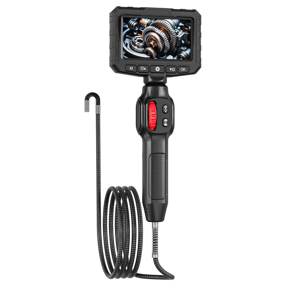 Jnchdghwa Articulating Borescope Industrial Endoscope 6mm Industrial Endoscope Inspection Camera Automotive Inspection Camera with Automotive Inspection