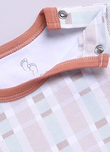 Image of BABYGO Baby Half Sleeve Rompers 100% Cotton for New Born Baby|Daily Suits for Baby Boys & Girls| 0-3M| 3-6M|6-9M|Onesies| Infant Clothes | Pack of 1