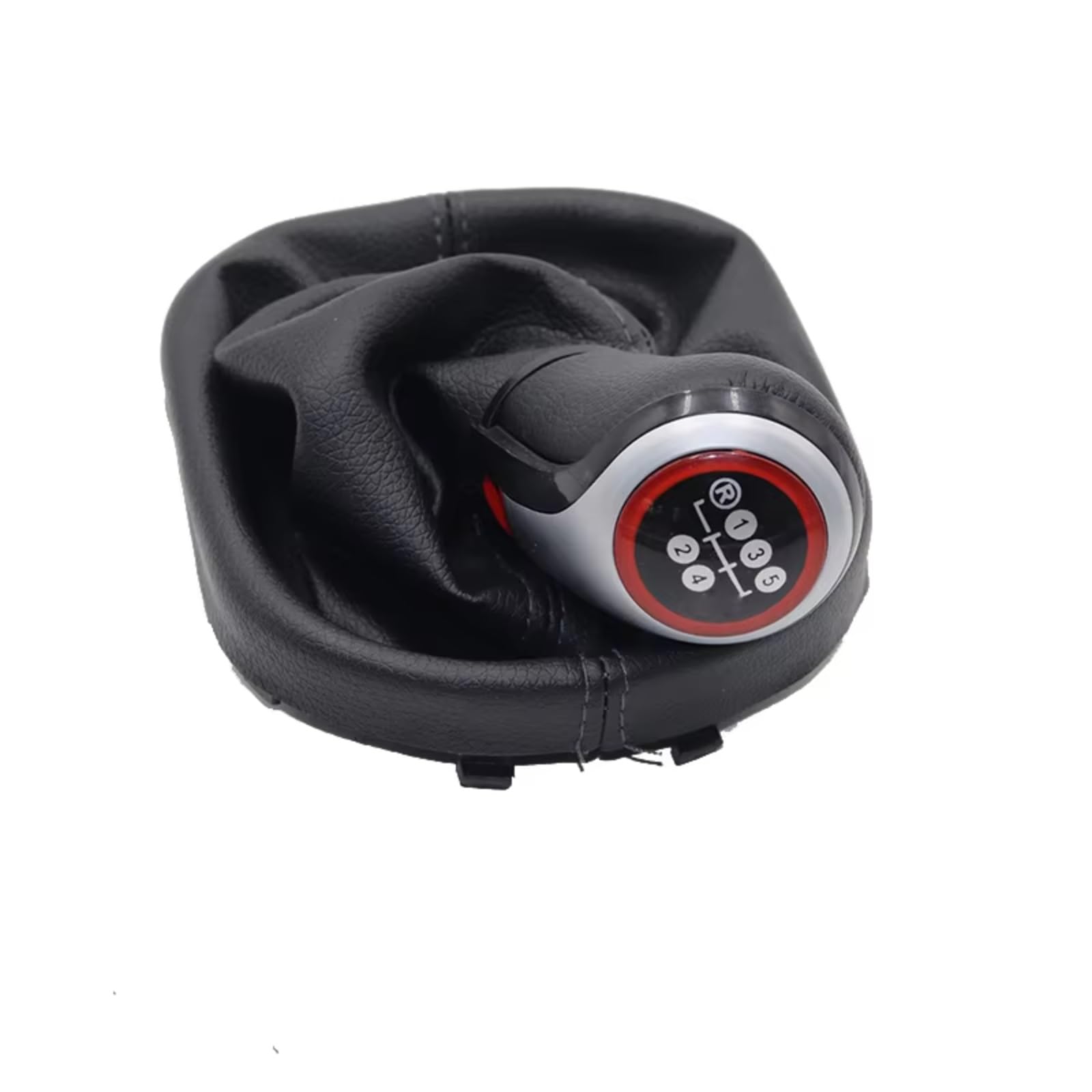 Hillar 5 Speed Type 5 Car Gear Stick Knob For Vw For Touran For Caddy Mk2 2003-2010 2004-2009 5/6 Speed Leather Car Shift Gear Knob Lever Gaitor Boot Cover(5 Speed Type 5)