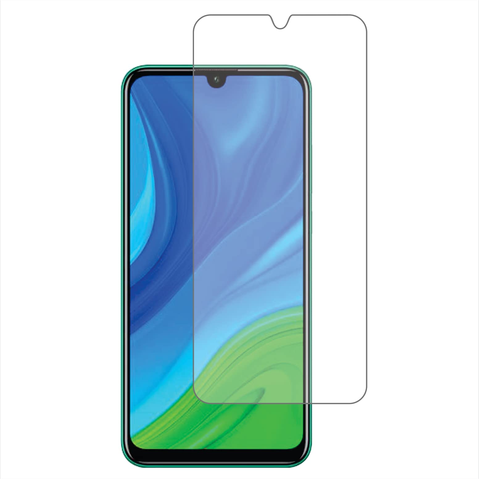 MobERA Glossy Finish (HD) Mobile Screen Guard for Huawei P smart 2020 - Material Type - 9H Flexible (Pack of 1)