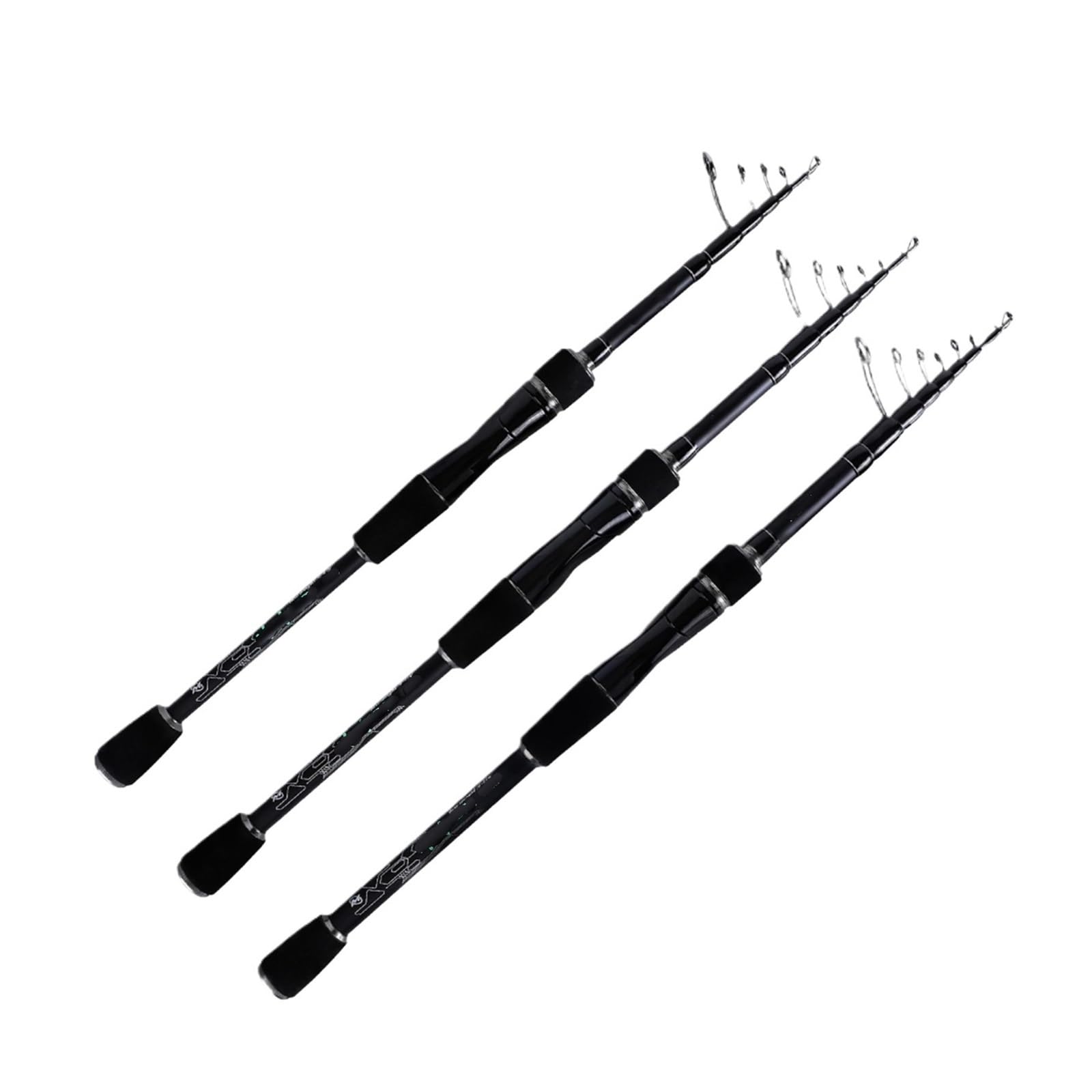 Canna da pesca telescopica 24T in fibra di carbonio 2.1M .4M .7M Canne spinning viaggio Peso esca 3-18g 6-27g