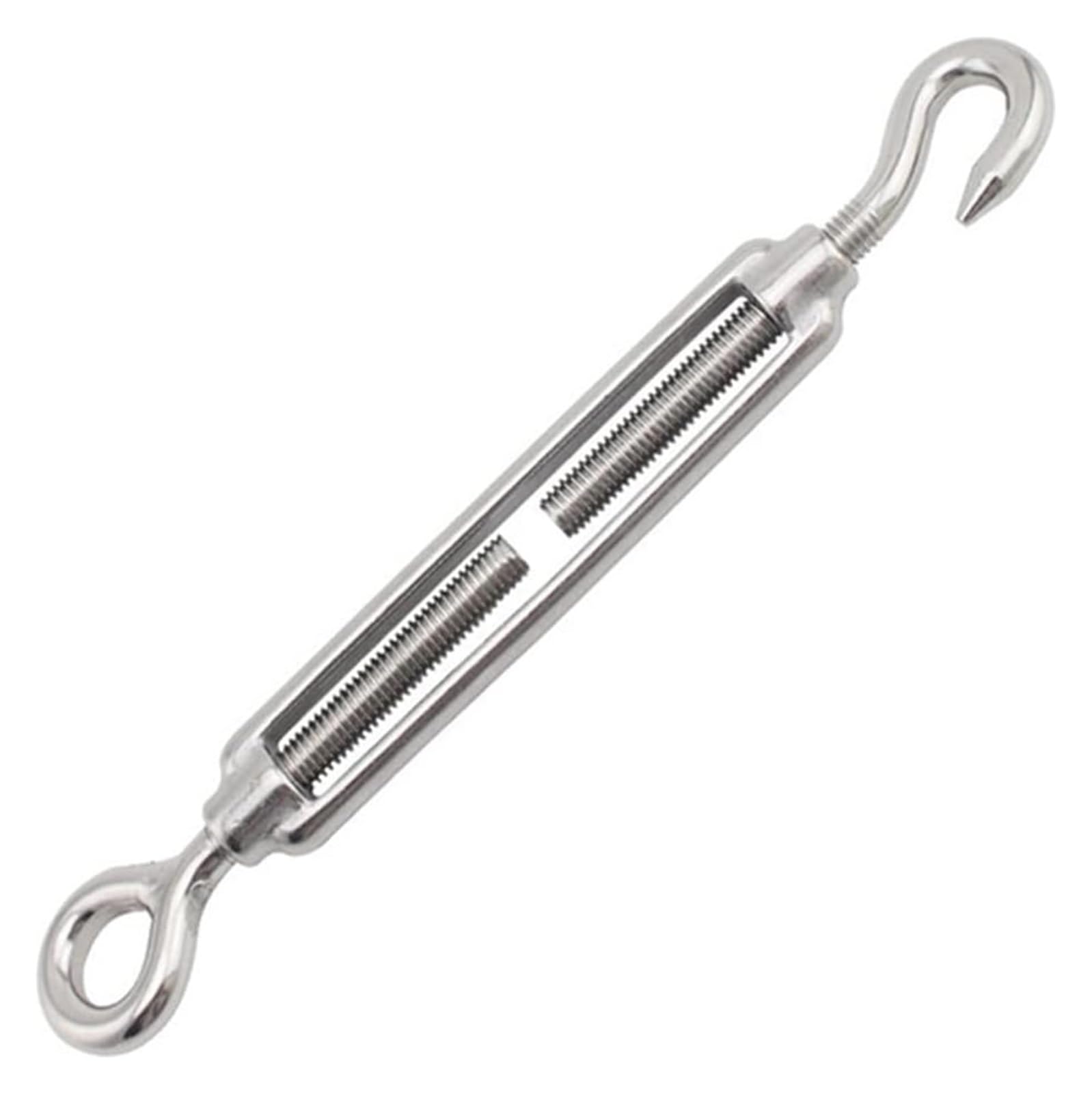 Gancho de ajuste para cadenas, Tensor de acero inoxidable, ganchos for aparejos, tensión cuerda alambre, 1 ud(Oo Type,M10)