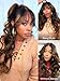 Beauty Forever Pre Everything Glueless Front Balayage Highlight Body Wave Curtain Bangs Glueless Wigs Human Hair Pre Plucked Pre Cut 13x4 Loose Wave Bye Bye Knots Ready to Wear Frontal Wig 20 inch