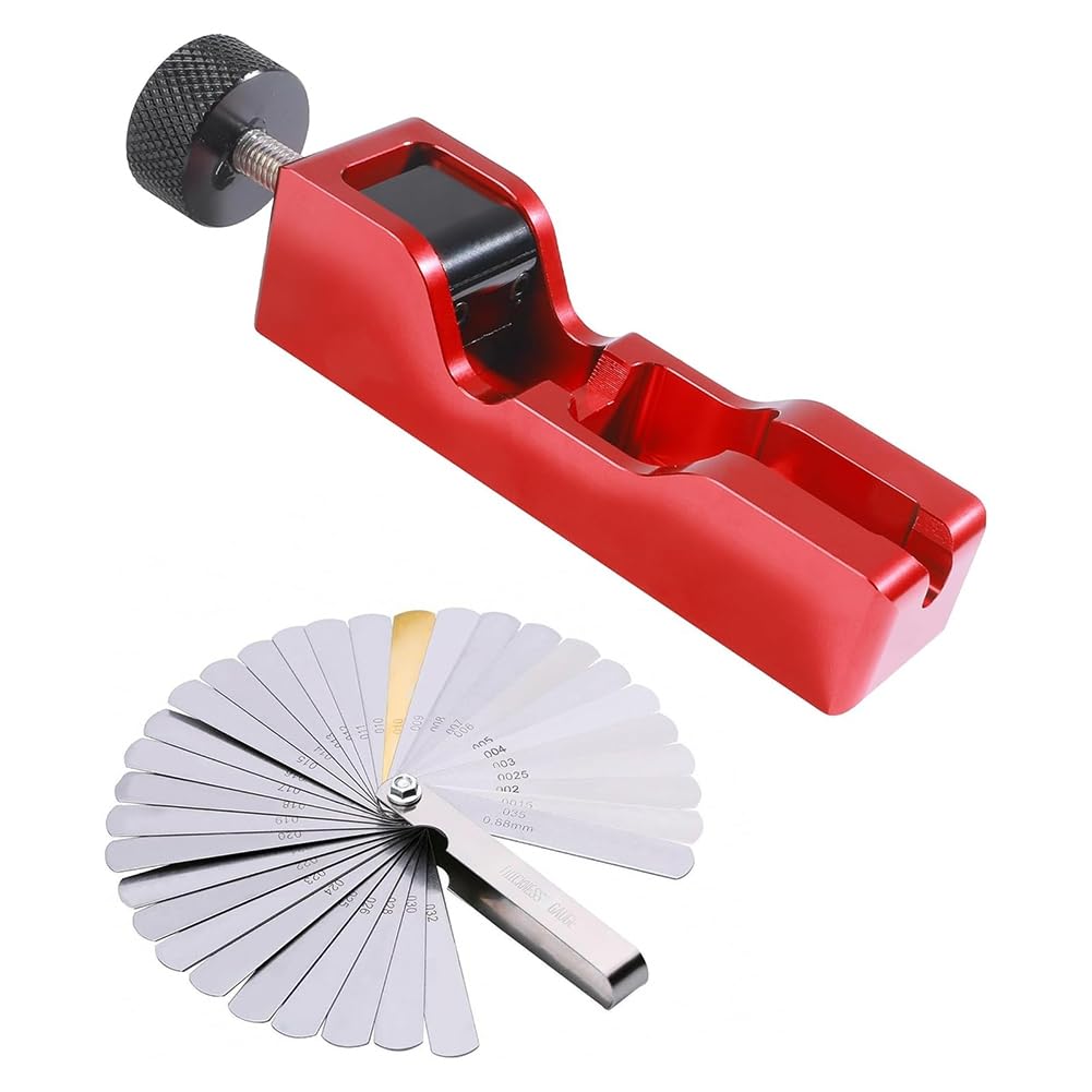 Outil de Réglage de L'Écartement des Bougies D'Allumage pour Voiture avec une Jauge D'Épaisseur de Lame en Acier de 32 Pièces. Accessoire de Voiture pour Régler L'Écartement des Bougies D'Allu