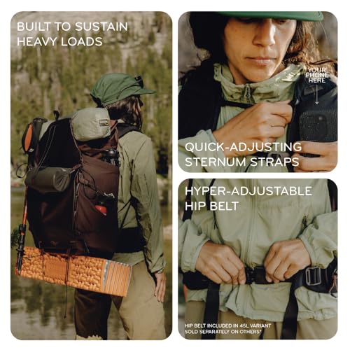 Peak Design Outdoor Backpack 25L, Black, Compact and Lightweight Frameless Daypack, Ultra Cinch Roll-Top Design, Ideal for Day Hikes, Camera Carry and Commuting, Versatile Backpack for Men and Women