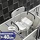 ​LITTNEO Höhenverstellbarer Duschstuhl mit Armlehnen & Rückenlehne | U-Förmiger Ausschnitt + Anti-Rutsch Füßen | Duschsessel mit hoher Belastbarkeit für Senioren (150 kg)