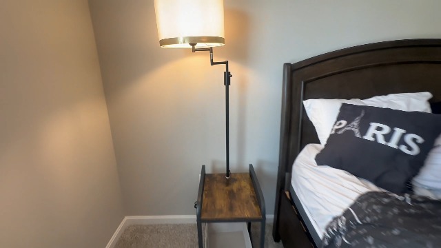 Image of Lightdot 63IN Floor Lamps withTable&Basket, Modern Standing Tall Lamps with Adjustable Fabric Shade and Movable Casters, End Table Lamp for Living Room /Sofa Beside /Corner Decor-Black(Bulb Included)
