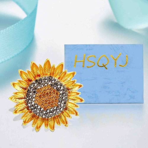 Image of Crystal Pearl Flower Brooches Pins Fashion Beautiful Created Rhinestone Floral Brooch Good Idea for Party Dance Wedding Banquet for Elegant Women Girl