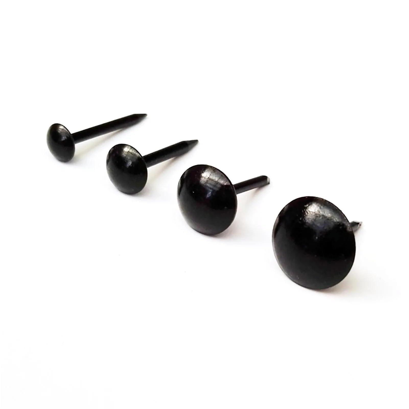 Punaises en bois pour canapés et décoration intérieure créative - 100 pièces noir
