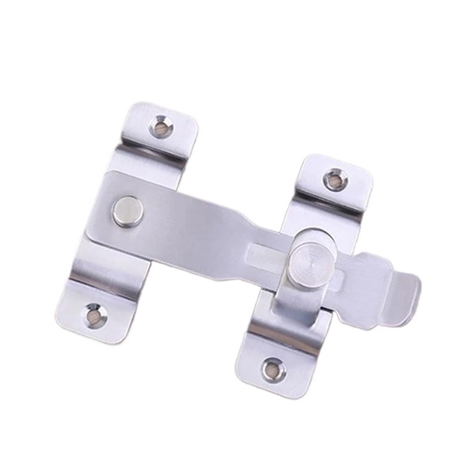 Hasp and Staple, Stainless Steel 90 180 Degree Door Padlock Hasp Multicolor(Silver)