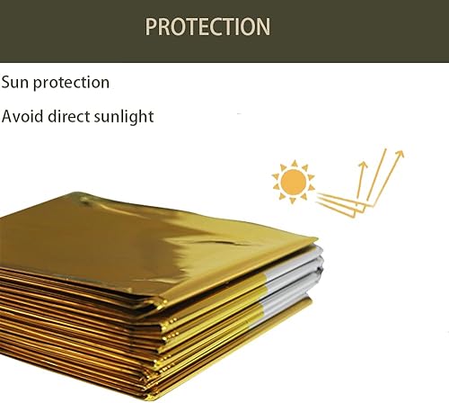 Miniatura 2 de Manta de emergencia, manta de emergencia portátil, equipo de supervivencia, saco de dormir térmico de emergencia Bivvy para campamento, adecuado