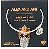 Alex and Ani Path of Symbols Expandable Bangle for Women, Tree of Life Charm, Rafaelian Silver Finish, 2 to 3.5 in