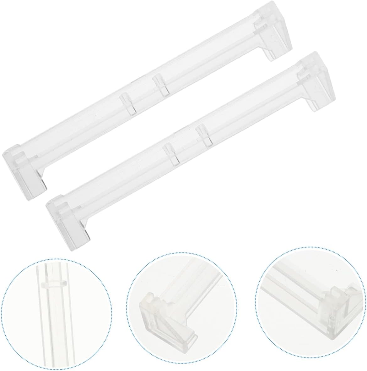 Unomor 2pcs Blinds Cover Corner Clip Vertical Blind Valance Corners Plastic Vertical Valance