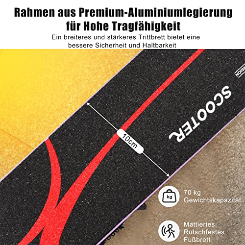 COSTWAY Hulajnoga dziecięca z kołami LED, hulajnoga dla dzieci od 4 lat, hulajnoga miejska z regulacją wysokości, hulajnoga dla chłopców i dziewczynek (fioletowa)