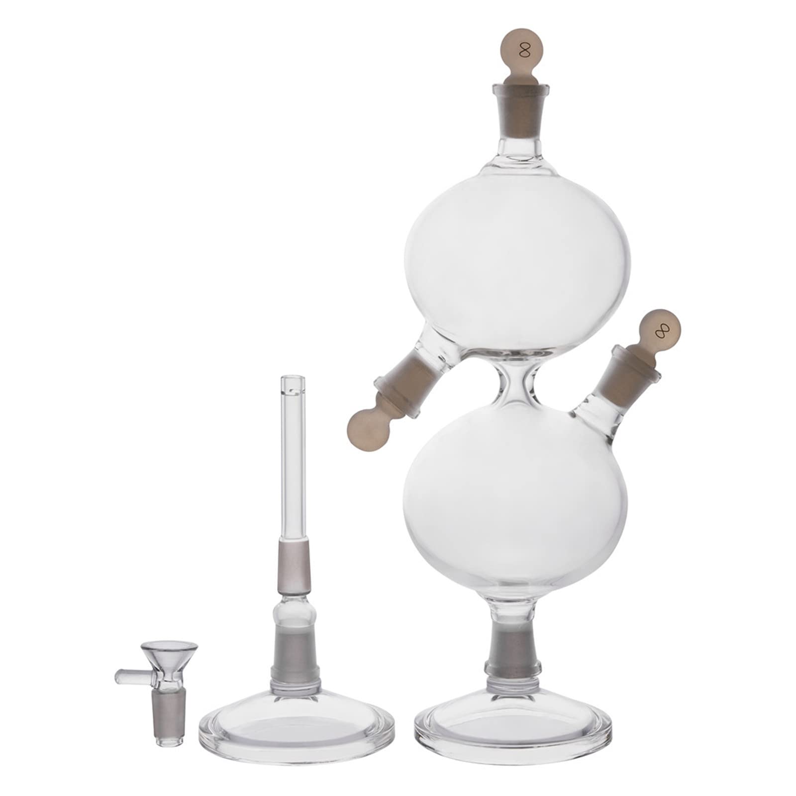 RORA 11 Inch Infinity Waterfall Glass Bong, Universal Gravity
