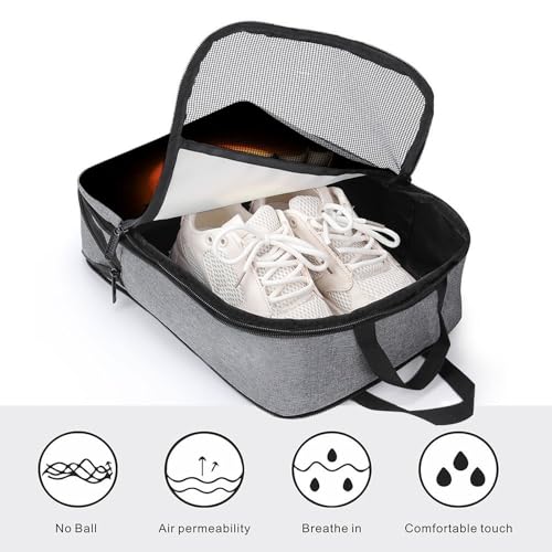 Bolsa de zapatos de viaje con murciélagos de Halloween organizador portátil con asa unisex 4
