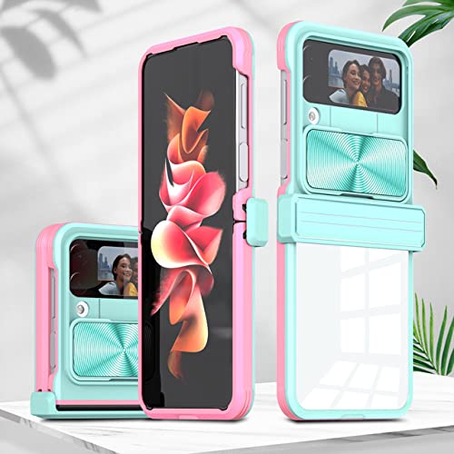 Coque protection caméra Samsung Z Flip 4 anti-dérapante rose