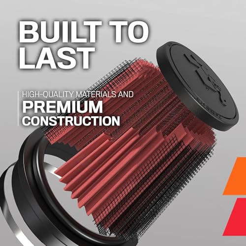 Image of K&N High-Flow Original Lifetime Universal Clamp-On Air Filter: High Performance, Premium, Washable: Flange Diameter: 3.5 In, Filter Height: 3 In, Flange Length: 0.625 In, Shape: Round, RU-1790