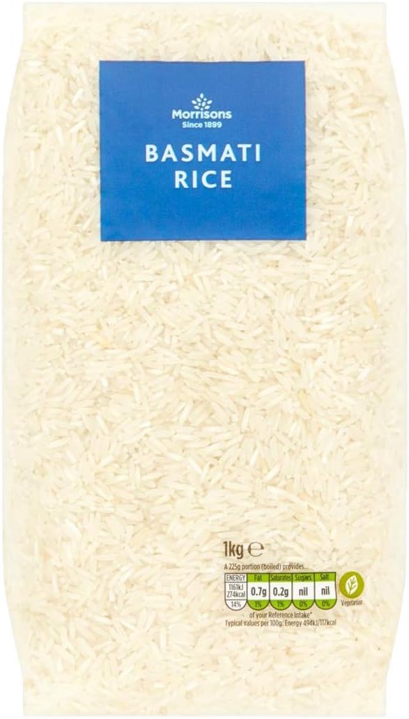 Morrisons Basmati Rice, 1kg Amazon.co.uk Grocery