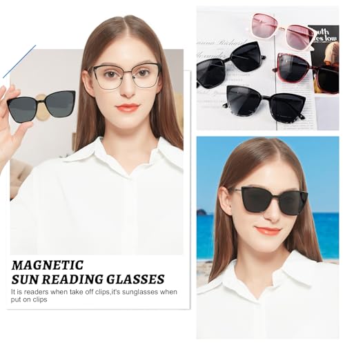 Image of OCCI CHIARI UV Blue Light Glasses for Women Fashion Cat Eye Polarized Sunglasses