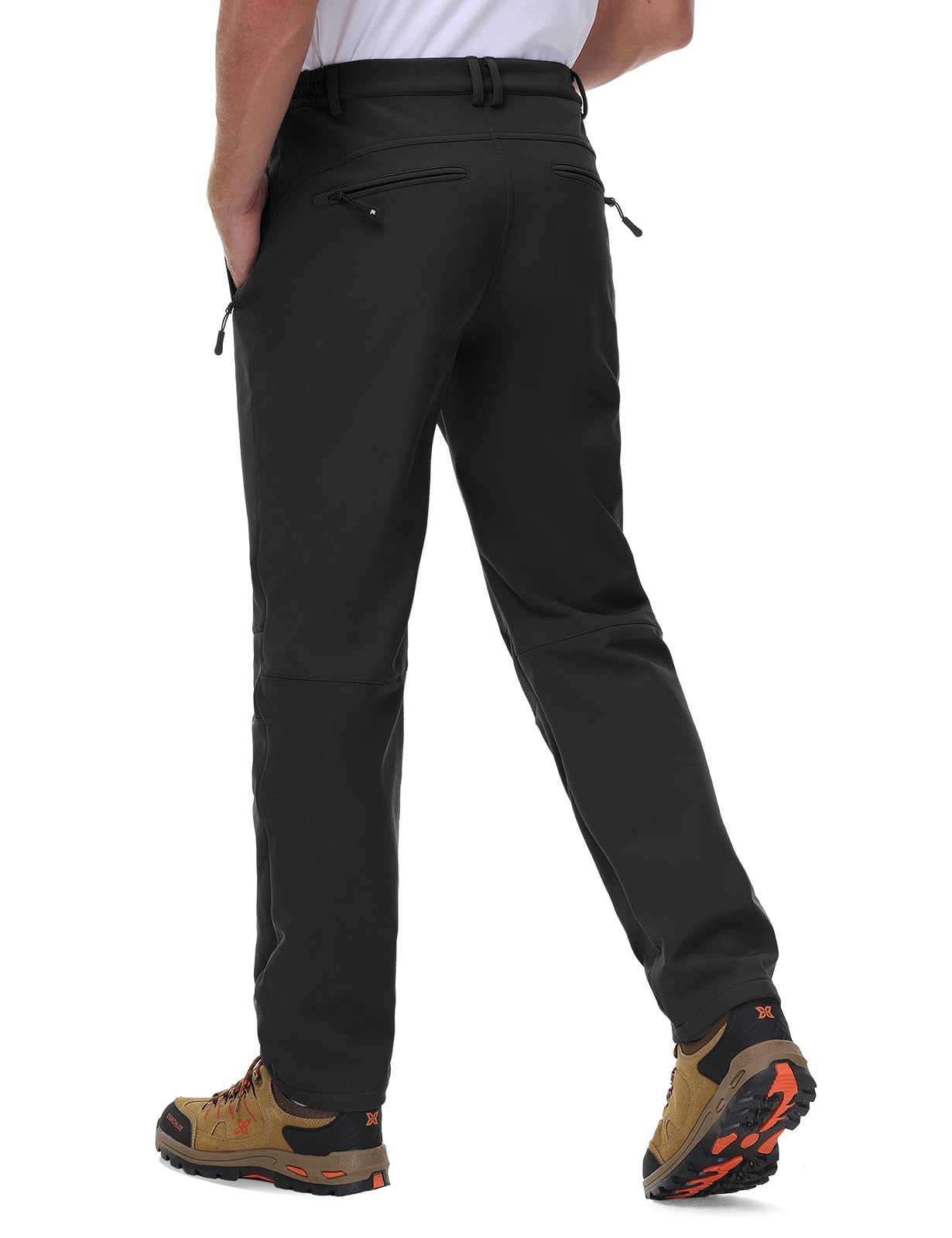 Rdruko Softshellhose Herren Winterhose Wasserdicht Skihose Winter Arbeitshose Warme Gefüttert Hosen Wanderhose Outdoorhose