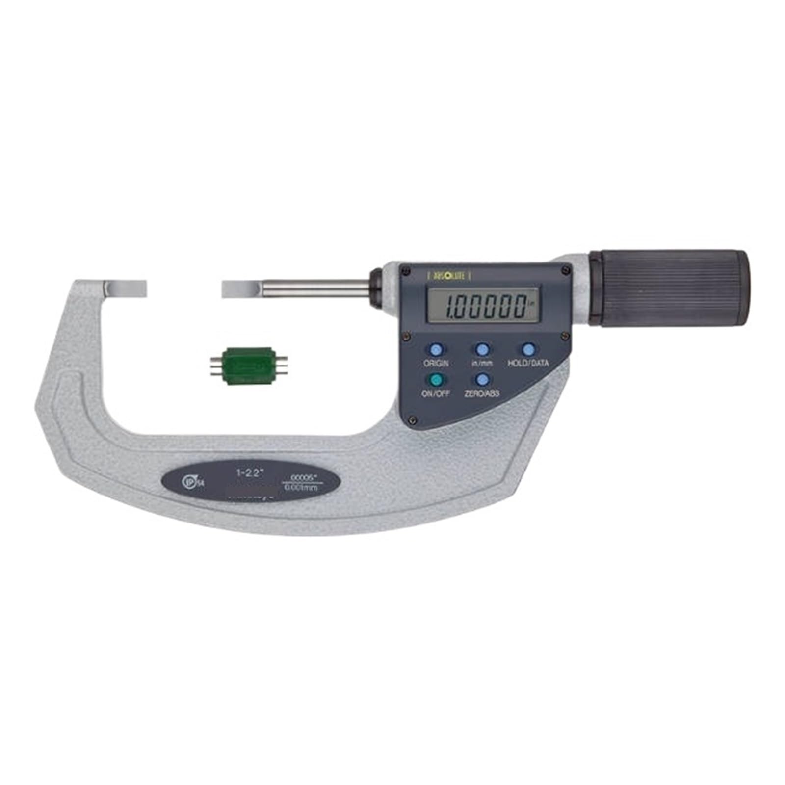AWWVRLMM Thin Section Outside Micrometer 422-422-20 1-2.2" Caliper Type with Carbide Tips Machinist Tool for Metalworking
