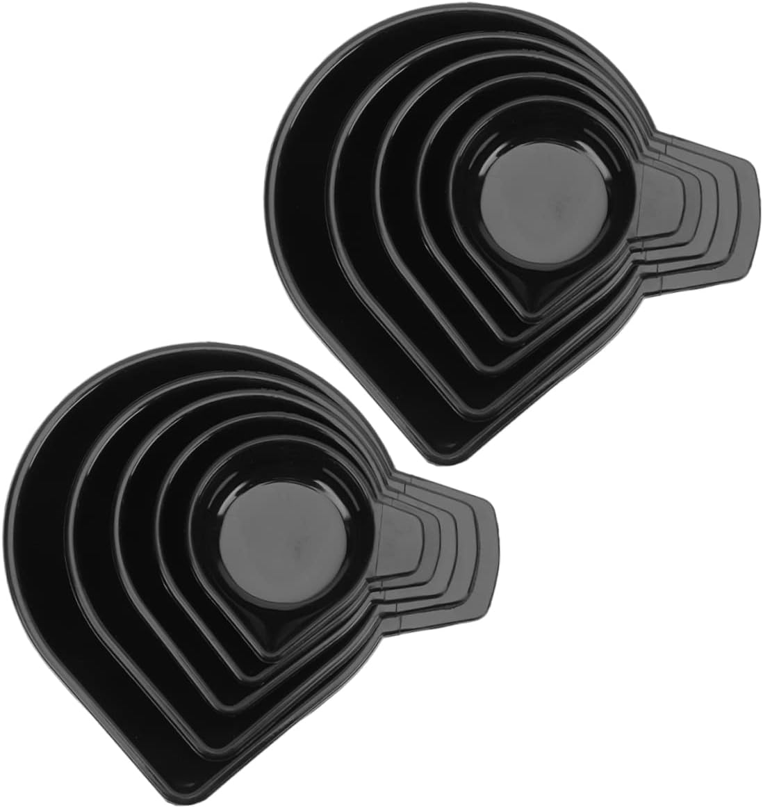 Tofficu 50pcs Digital Scale Weighing Pan Plastic Electronic Scale Tray for Kitchen Gems Powder Pans Grams