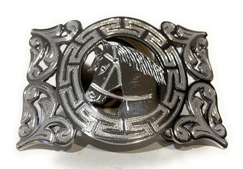 El Charro Stainless Steel Silver Western Buckle