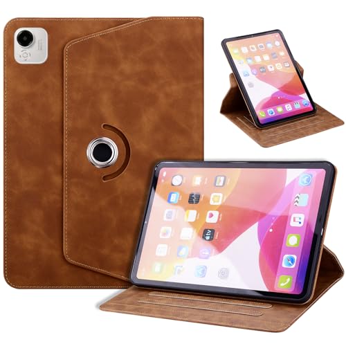 Coque pour Honor Pad X9a 11.5 2025 housse rotative rotatif 360 en cuir PU marron business