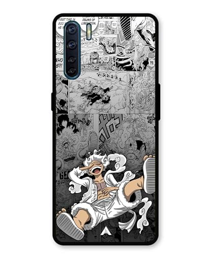 Image of Premium Anime 2 Case for Oppo Reno 3 (Glossy Finish) Soft-Touch Metal TPU Back Cover, Shockproof, Designer, Aesthetic Mobile Phone Case