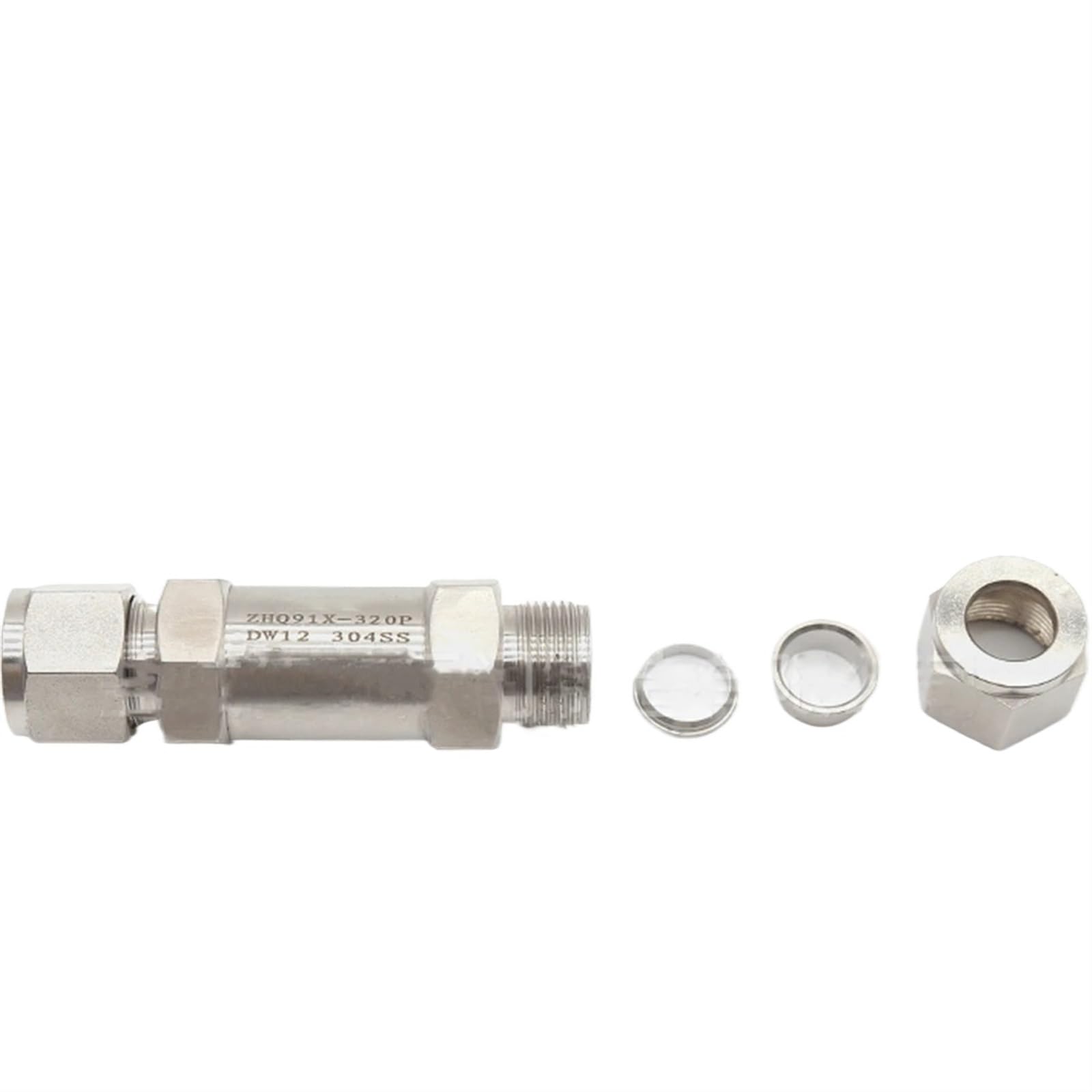 1/8 "1/4" 3/8 "1/2" 3 6 8 10 12 14-32mm Tubo di Compressione Uion 304 Valvola Filtro In Acciaio Inox Ad alta pressione(3l8 Inch)