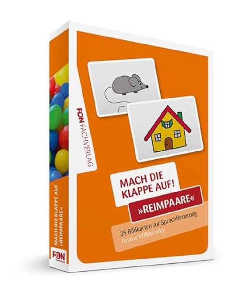 Fon-Fachverlag Mach Die Klappe Auf - Reimwörter: Bildkarten Zur Sprachförderung