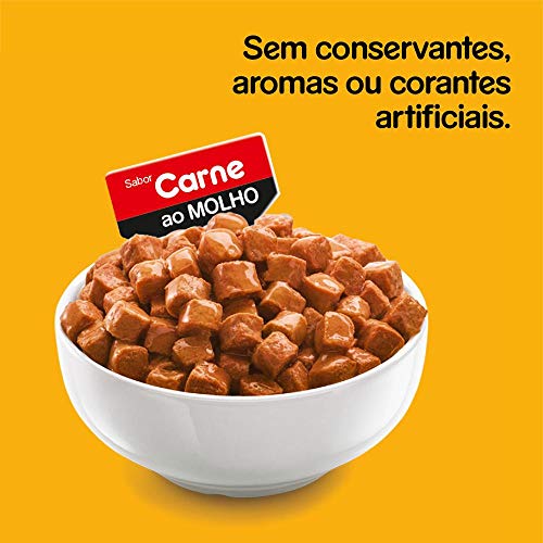Kit Ração Úmida Pedigree Sachê Carne ao Molho para Cães Filhotes 36x100g