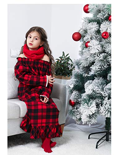 Image of Girls Princess Nightgown,Winter Long Sleeve Flannel Nightdress Pajamas Dress Kids 3-12 Years