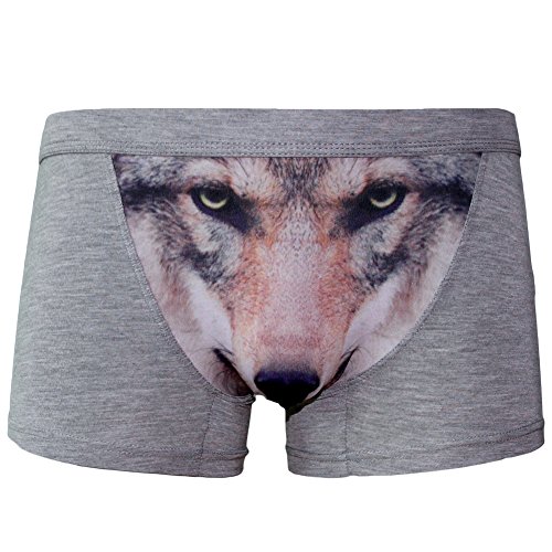 sandbank Boxer Briefs,Men’s Casual Cotton Underwear Animal Print Sexy Trunk Pack of 32