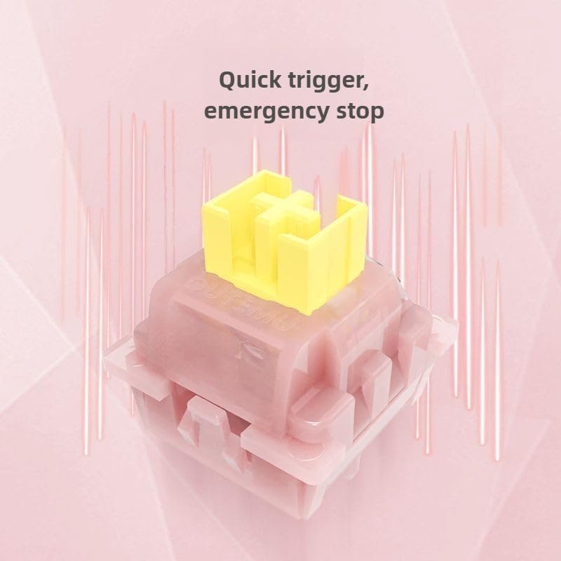 Image of Outemu Silent Peach Hall Effect Magnetic Switches,Magnetic Mechanical Keyboard Switch with Light Guide,Universal Compatibility for Gaming Keyboard,Quiet Switches for Custom Keyboard (35, silent peach)