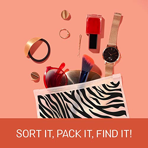 image for Ziploc Reusable Travel Makeup and Accessory Bag, Great for School or W