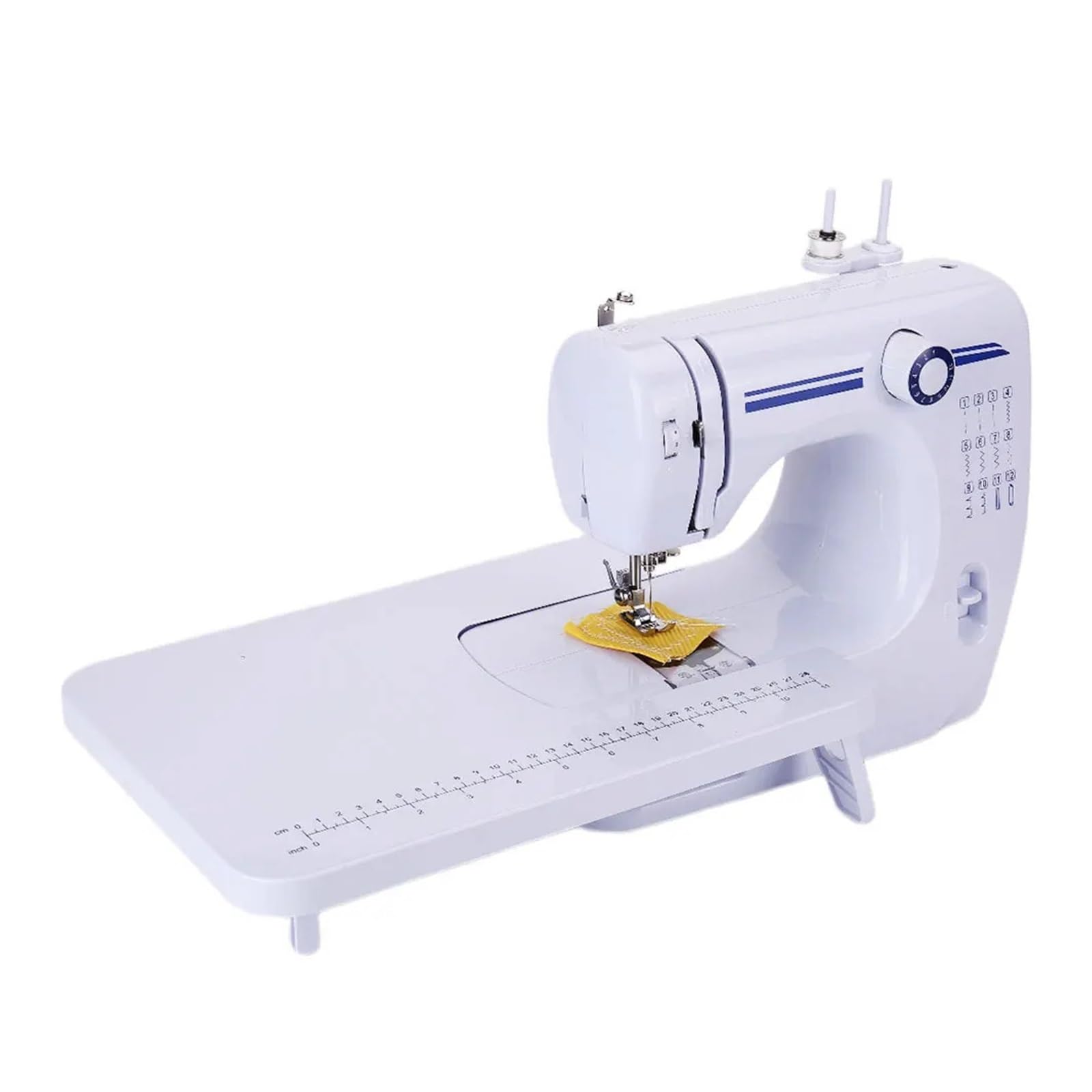 Mini Macchina da Cucire Manuale Portatile, Assistente Domestico per Maglieria, elettrica, Alimentazione CC, con Pedale, Luce Notturna, Doppio ago, Potente, silenziosa, st,And Presser Foot