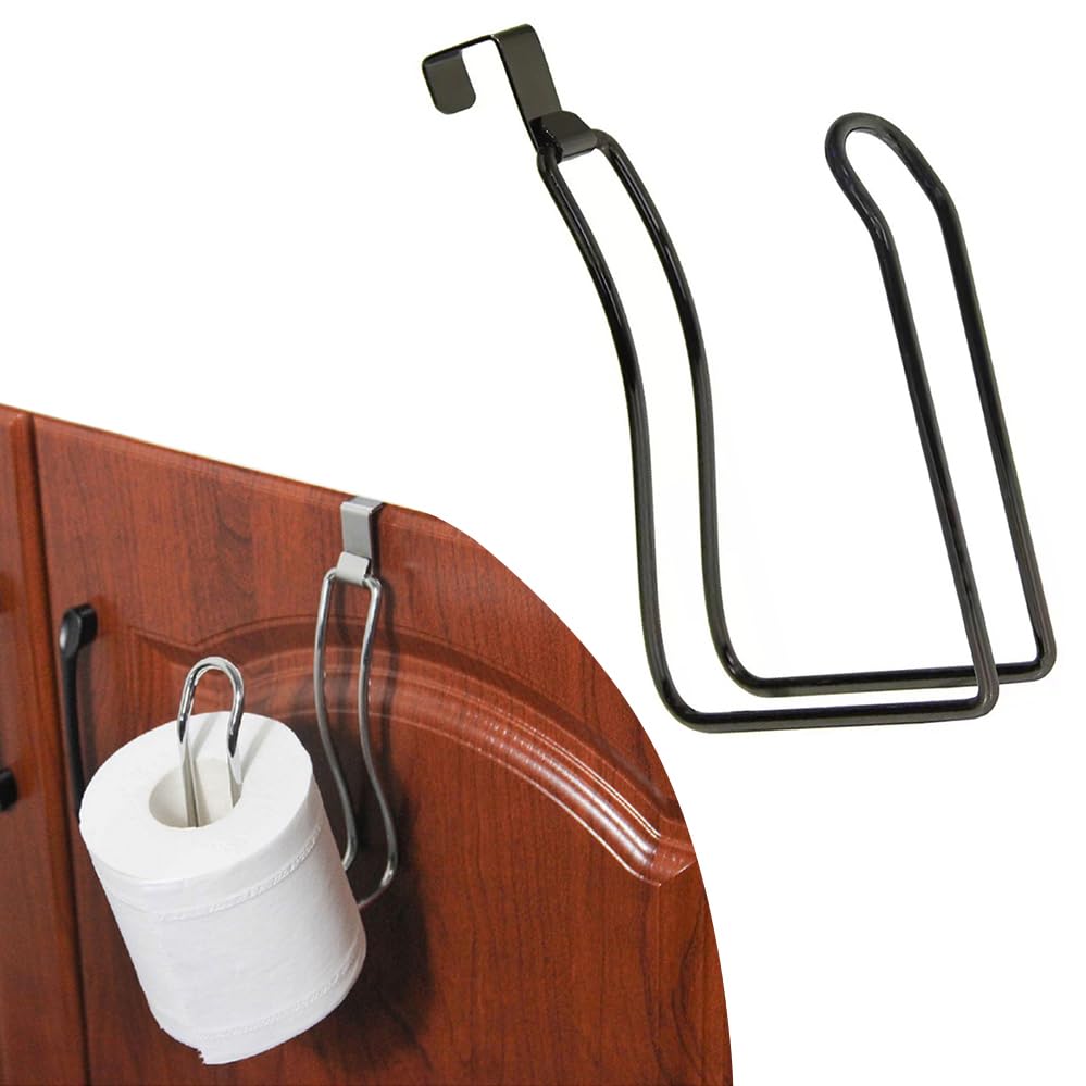 Soporte para toallas de papel de cocina y baño en elegante color negro