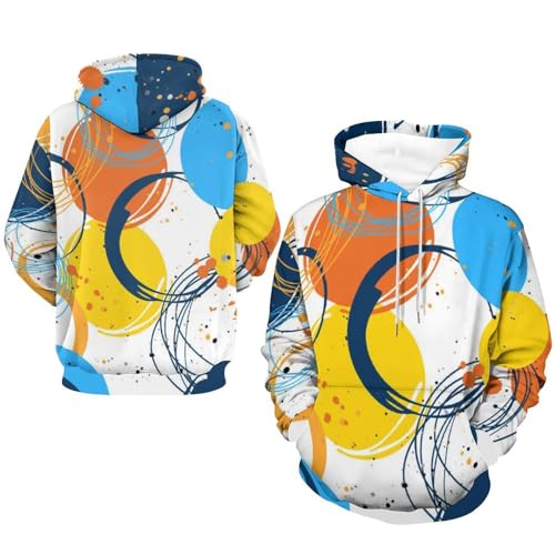Sweats à Capuche UMENG Pull Couleur Manche Longue Idéal pour Sorties Urbaines - 7