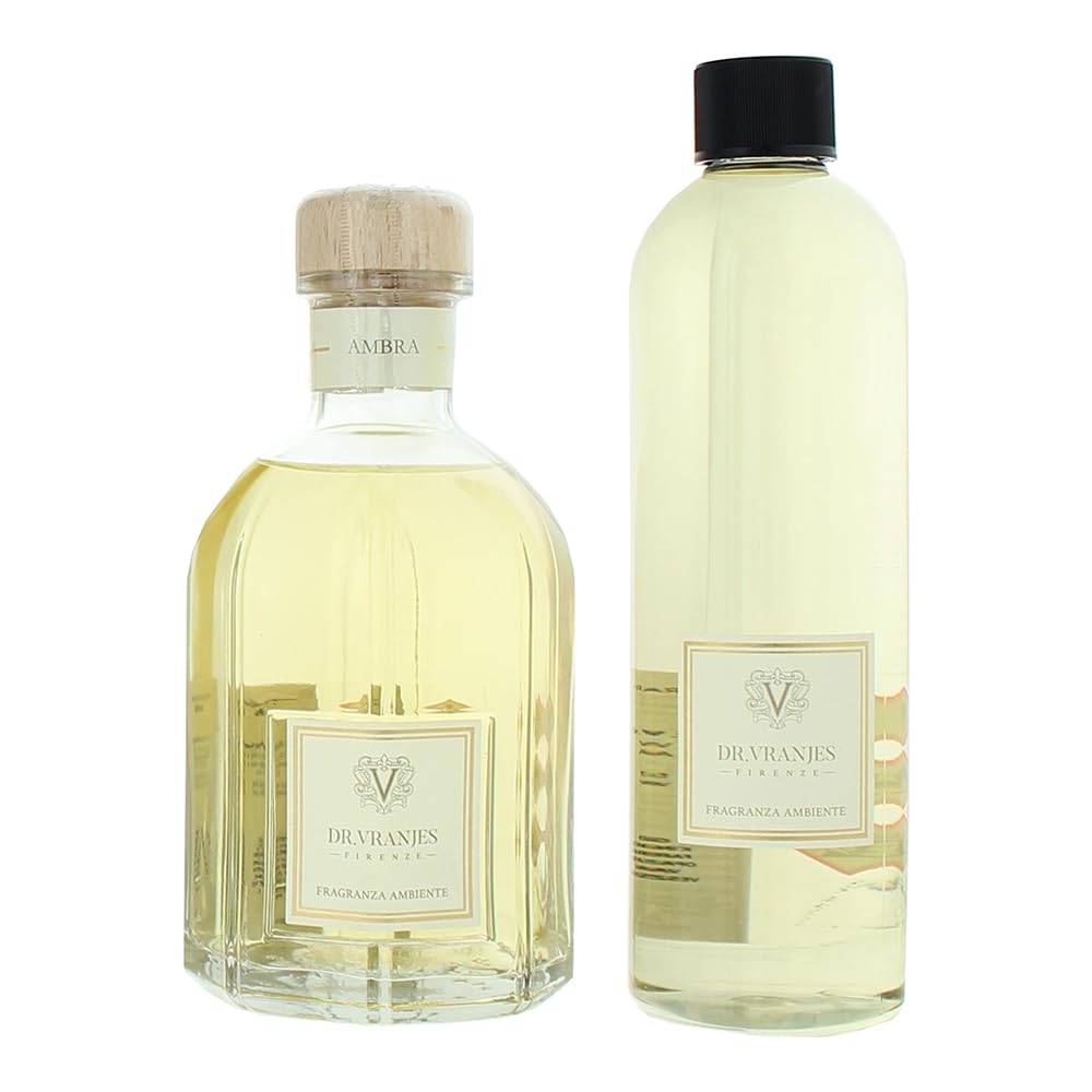 Dr. Vranjes Firenze Ambra 2-częściowy zestaw prezentowy: dyfuzor 500 ml - wkład dyfuzora 500