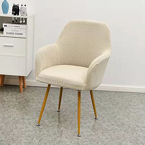 WWQQ Fundas De Sillas Comedor con Brazos Jacquard 2/4PCS Cubierta Fundas De Sillón Elásticas Antideslizante Modernas Cubiertas De Butacas para Salón,Cocina Decor Hogar (Color : G, Size : 4pcs)