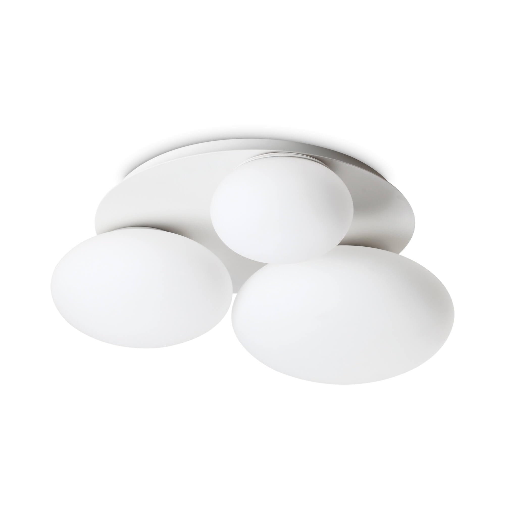 Plafonnier Rond Ideal Lux NINFEA 3 Lumières Éclairage Doux - 2